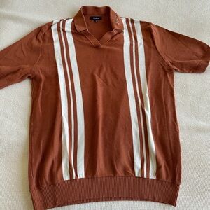 Burnt orange Malbon golf polo